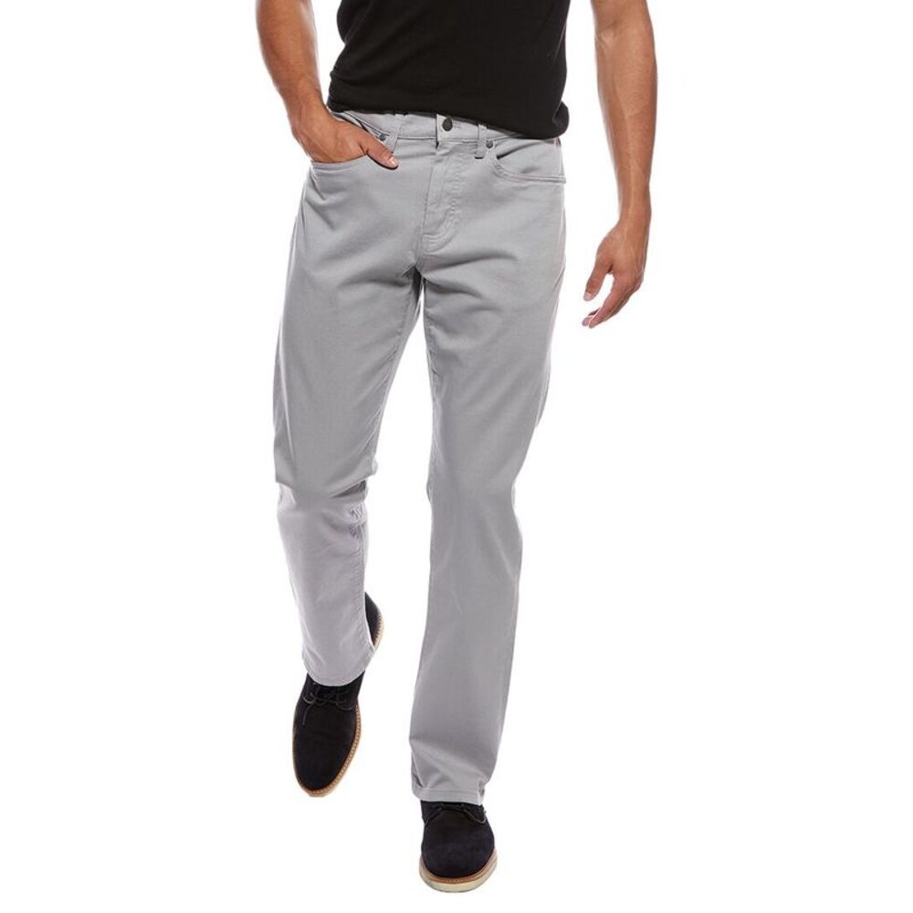 Brooks Brothers Mens  Piece Dye Straight Pant, Gray